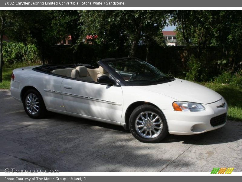 Stone White / Sandstone 2002 Chrysler Sebring Limited Convertible