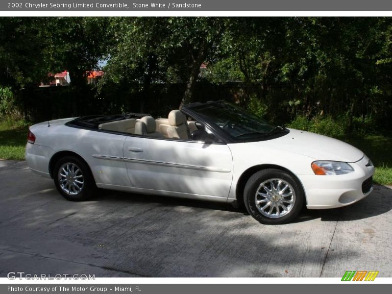 Stone White / Sandstone 2002 Chrysler Sebring Limited Convertible