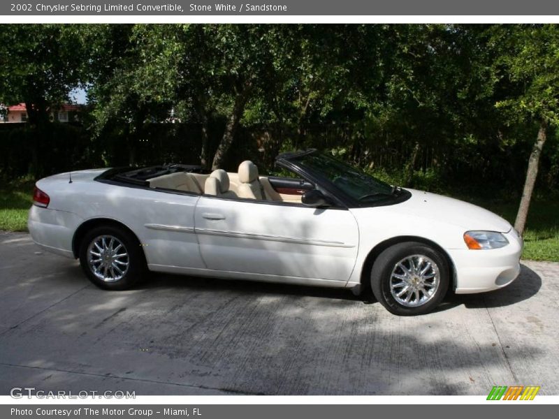 Stone White / Sandstone 2002 Chrysler Sebring Limited Convertible