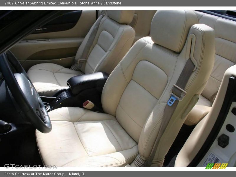 Stone White / Sandstone 2002 Chrysler Sebring Limited Convertible