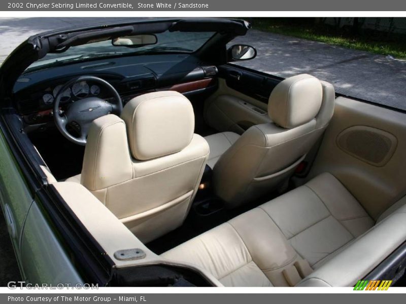 Stone White / Sandstone 2002 Chrysler Sebring Limited Convertible