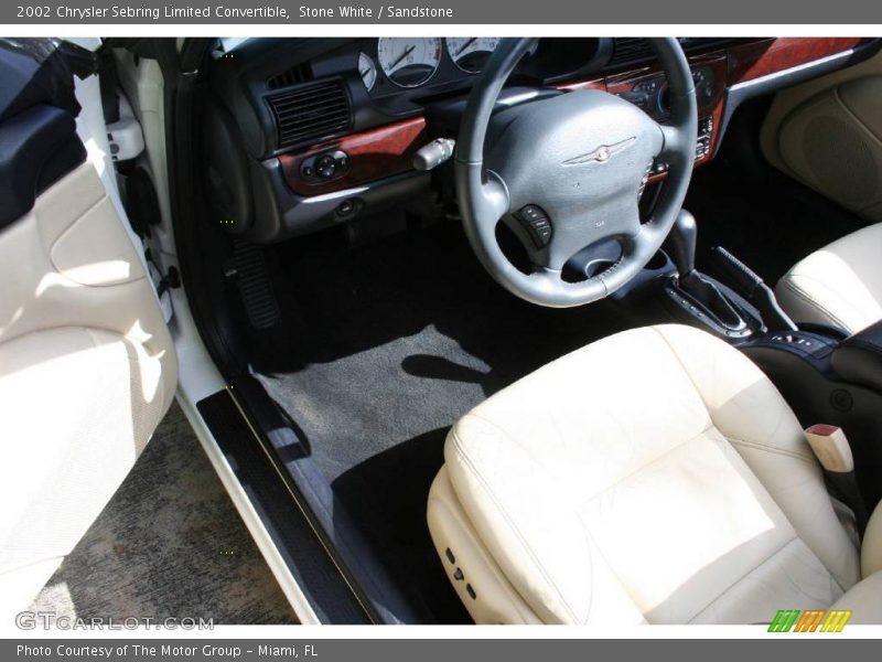 Stone White / Sandstone 2002 Chrysler Sebring Limited Convertible