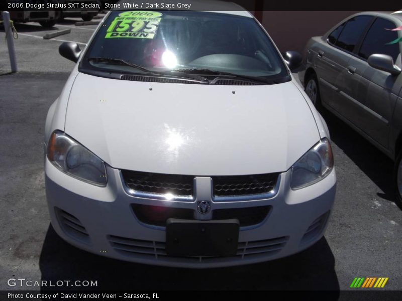 Stone White / Dark Slate Grey 2006 Dodge Stratus SXT Sedan