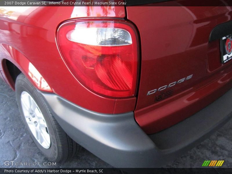 Inferno Red Crystal Pearl / Medium Slate Gray 2007 Dodge Caravan SE