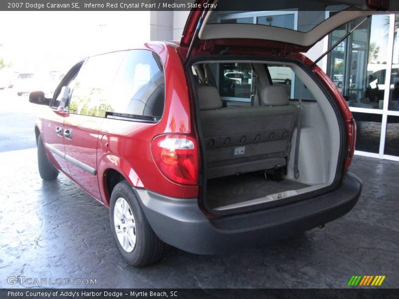Inferno Red Crystal Pearl / Medium Slate Gray 2007 Dodge Caravan SE