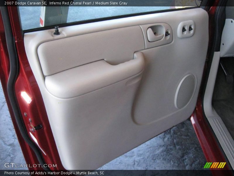 Inferno Red Crystal Pearl / Medium Slate Gray 2007 Dodge Caravan SE