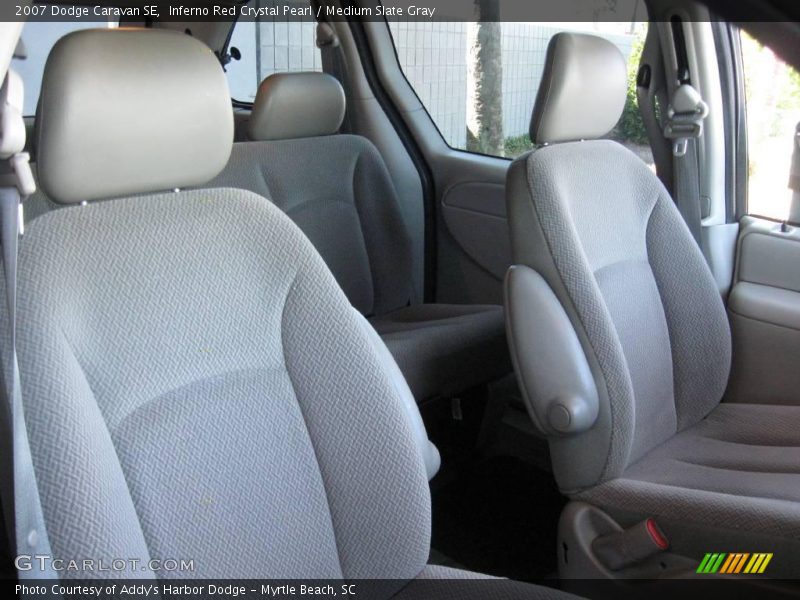 Inferno Red Crystal Pearl / Medium Slate Gray 2007 Dodge Caravan SE