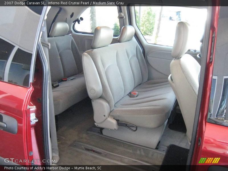 Inferno Red Crystal Pearl / Medium Slate Gray 2007 Dodge Caravan SE