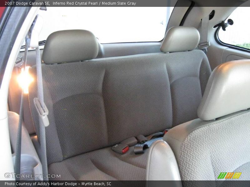 Inferno Red Crystal Pearl / Medium Slate Gray 2007 Dodge Caravan SE