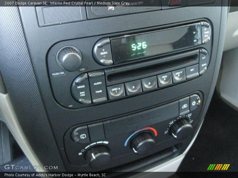 Inferno Red Crystal Pearl / Medium Slate Gray 2007 Dodge Caravan SE
