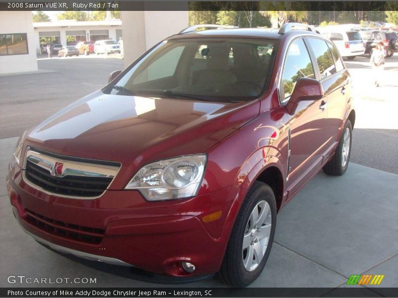 Ruby Red / Tan 2008 Saturn VUE XR