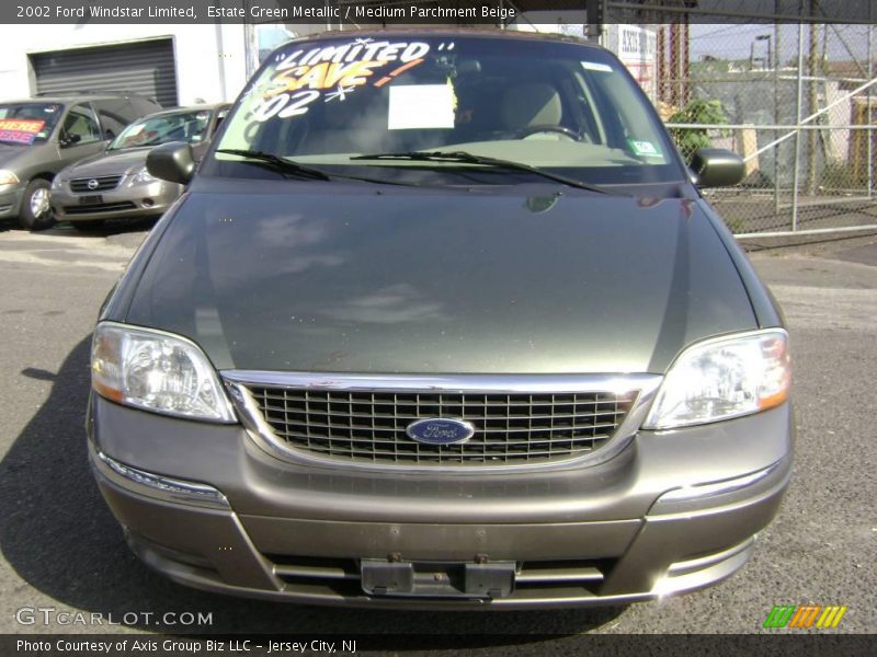 Estate Green Metallic / Medium Parchment Beige 2002 Ford Windstar Limited