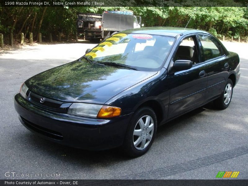 Noble Green Metallic / Beige 1998 Mazda Protege DX