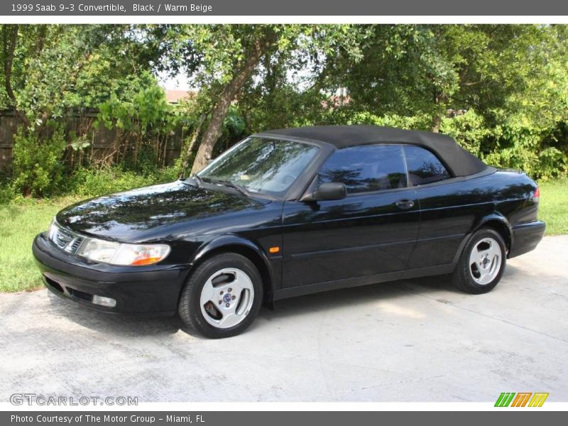Black / Warm Beige 1999 Saab 9-3 Convertible