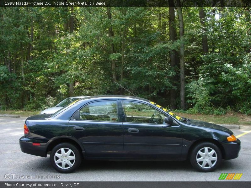 Noble Green Metallic / Beige 1998 Mazda Protege DX