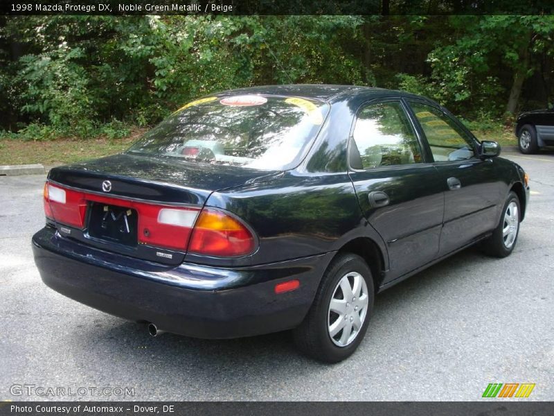 Noble Green Metallic / Beige 1998 Mazda Protege DX