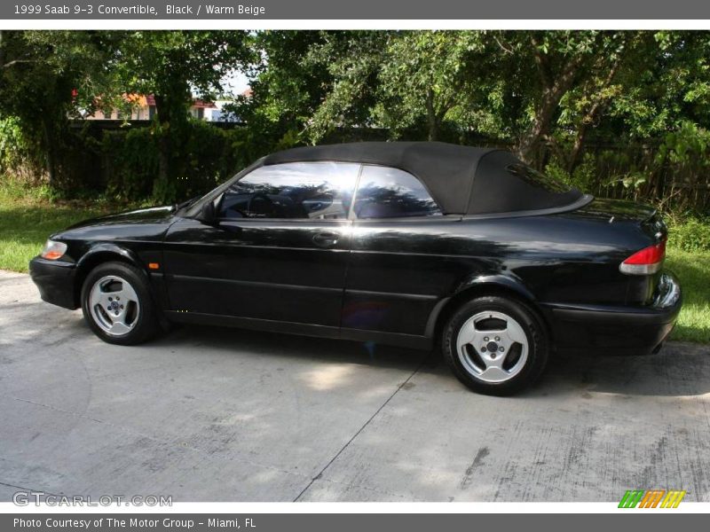 Black / Warm Beige 1999 Saab 9-3 Convertible