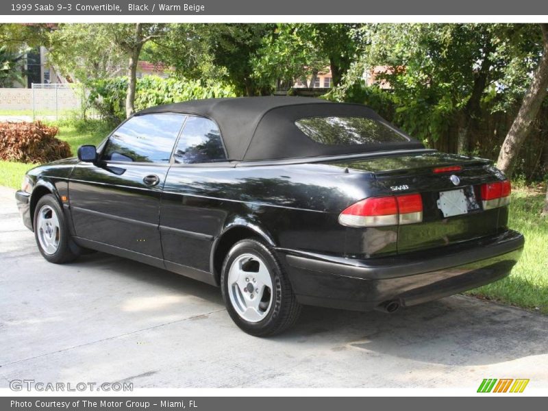 Black / Warm Beige 1999 Saab 9-3 Convertible