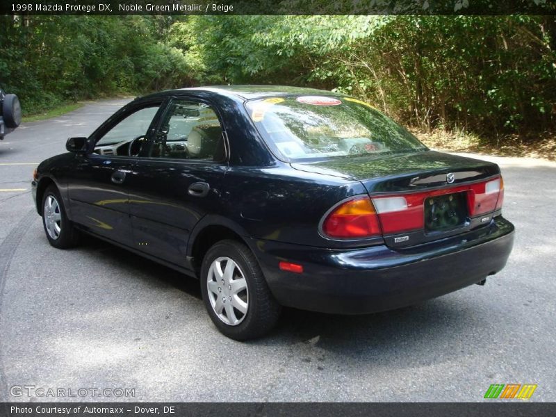 Noble Green Metallic / Beige 1998 Mazda Protege DX