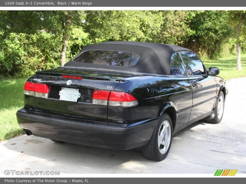 Black / Warm Beige 1999 Saab 9-3 Convertible
