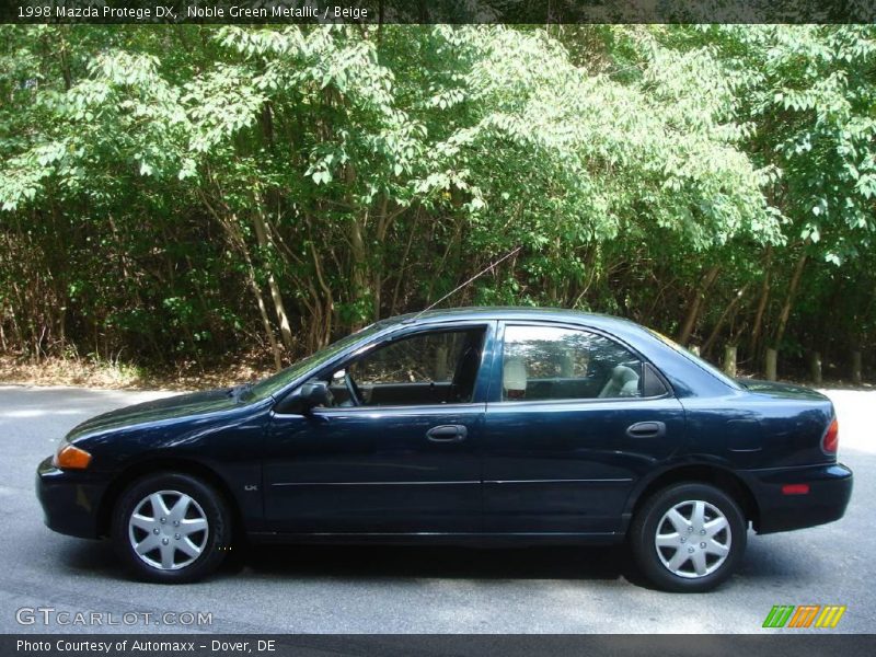 Noble Green Metallic / Beige 1998 Mazda Protege DX