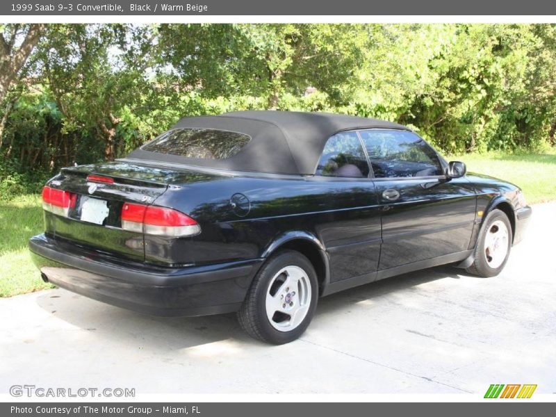 Black / Warm Beige 1999 Saab 9-3 Convertible