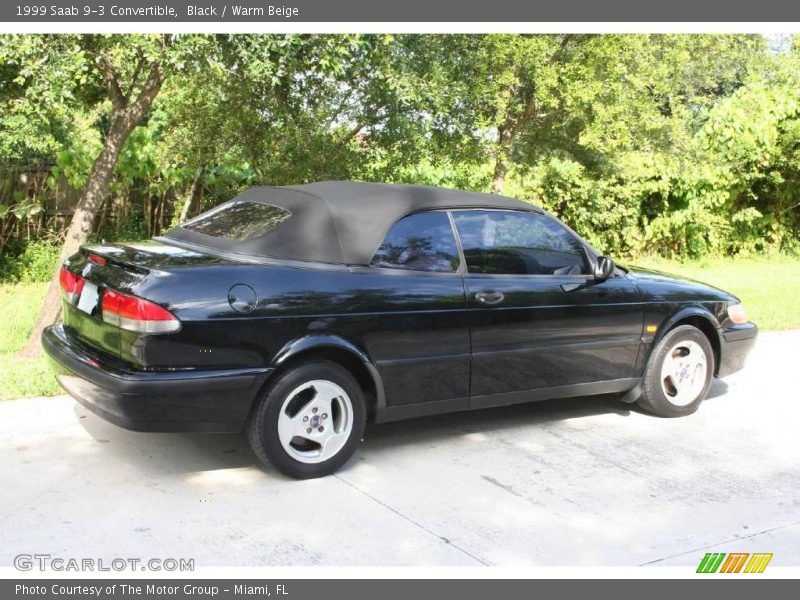 Black / Warm Beige 1999 Saab 9-3 Convertible