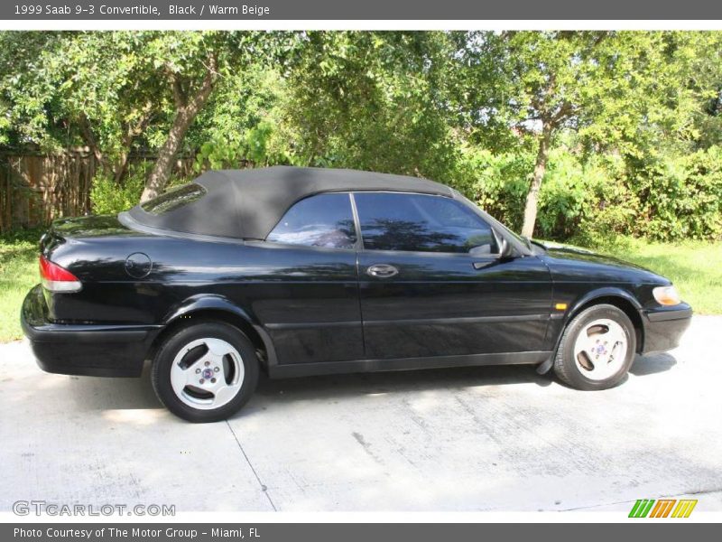 Black / Warm Beige 1999 Saab 9-3 Convertible