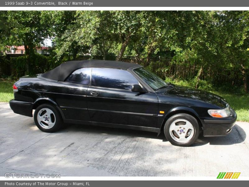 Black / Warm Beige 1999 Saab 9-3 Convertible