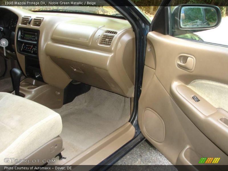 Noble Green Metallic / Beige 1998 Mazda Protege DX