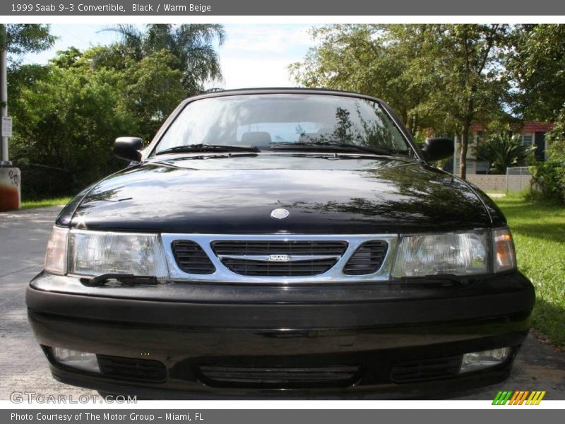 Black / Warm Beige 1999 Saab 9-3 Convertible