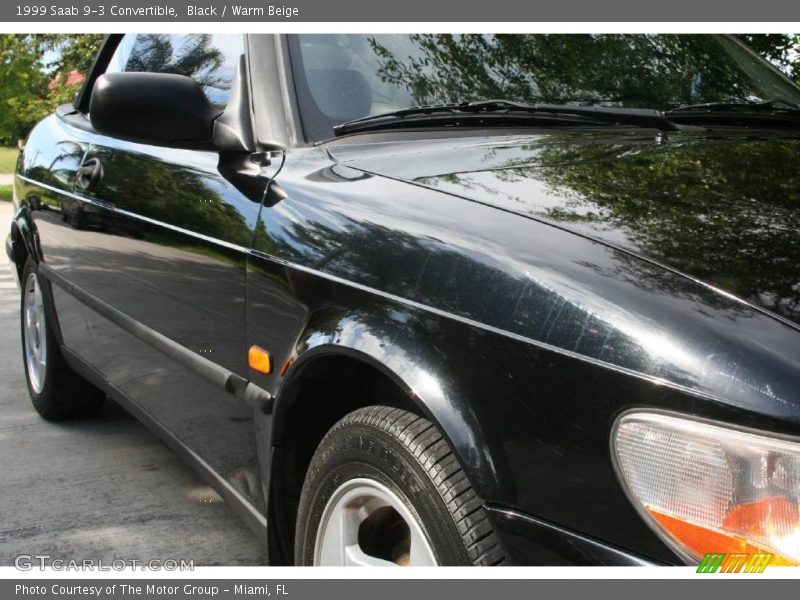 Black / Warm Beige 1999 Saab 9-3 Convertible