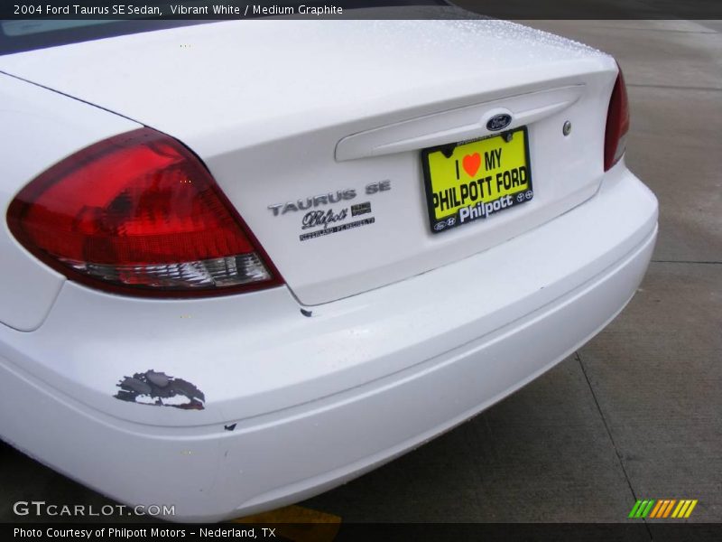 Vibrant White / Medium Graphite 2004 Ford Taurus SE Sedan