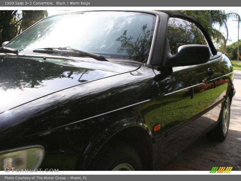 Black / Warm Beige 1999 Saab 9-3 Convertible