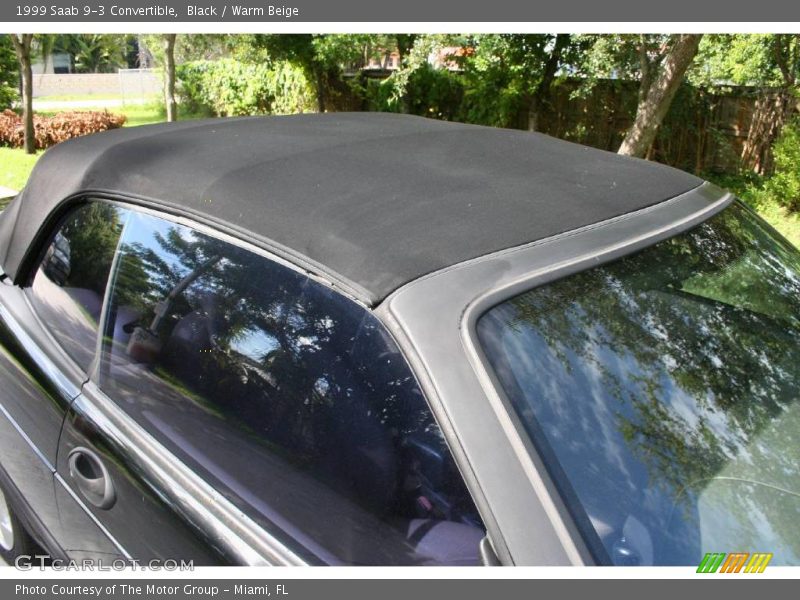 Black / Warm Beige 1999 Saab 9-3 Convertible