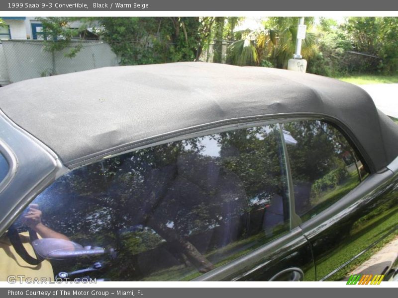Black / Warm Beige 1999 Saab 9-3 Convertible