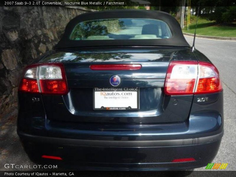 Nocturne Blue Metallic / Parchment 2007 Saab 9-3 2.0T Convertible