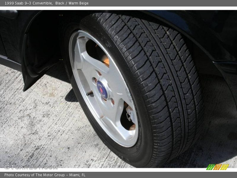 Black / Warm Beige 1999 Saab 9-3 Convertible