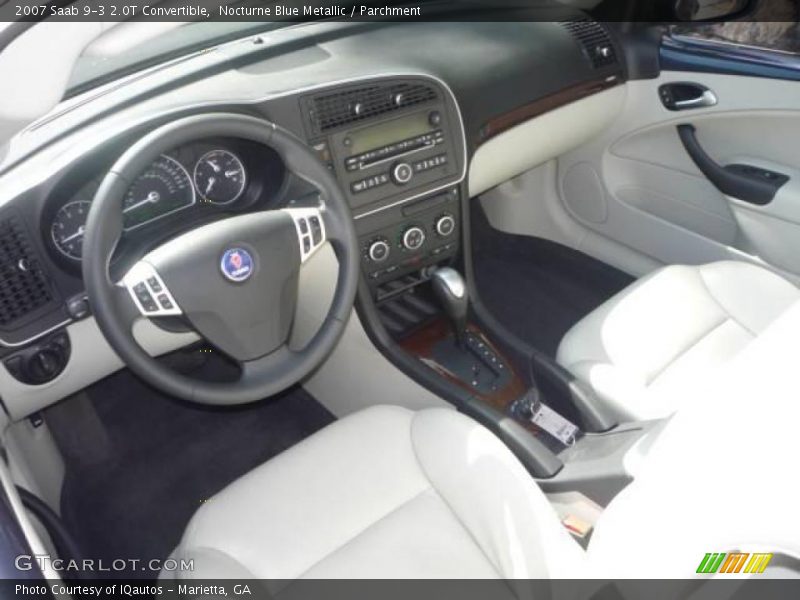 Nocturne Blue Metallic / Parchment 2007 Saab 9-3 2.0T Convertible