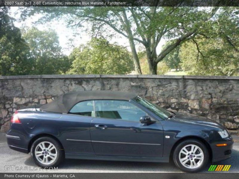 Nocturne Blue Metallic / Parchment 2007 Saab 9-3 2.0T Convertible