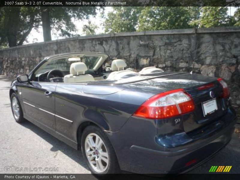 Nocturne Blue Metallic / Parchment 2007 Saab 9-3 2.0T Convertible