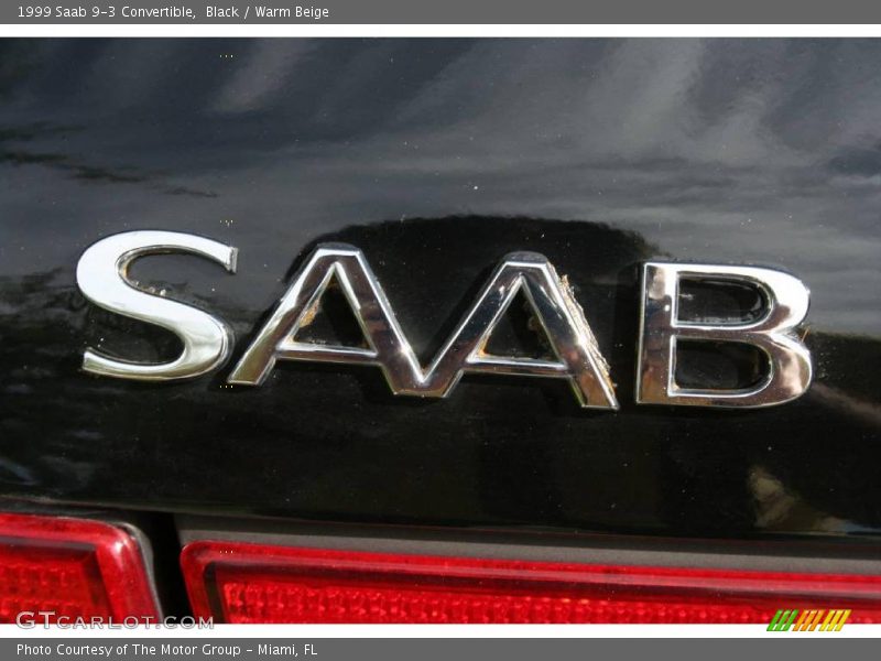 Black / Warm Beige 1999 Saab 9-3 Convertible