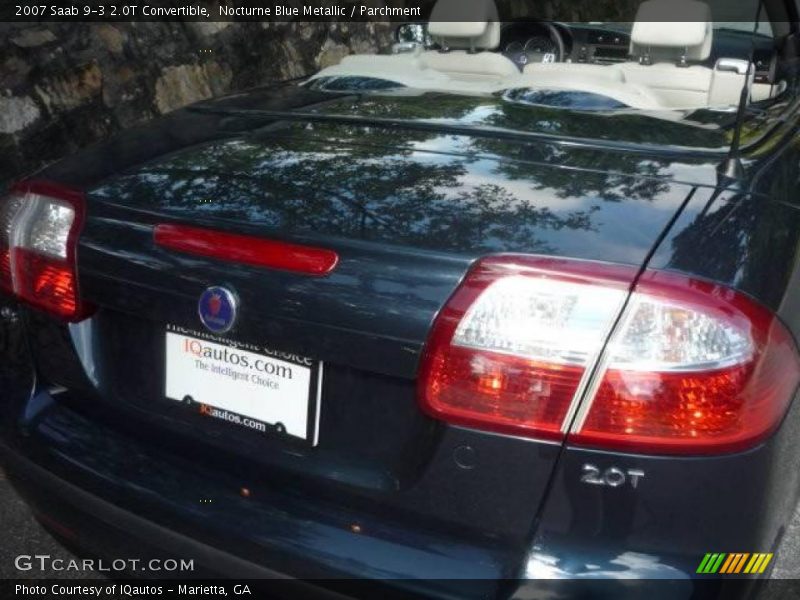 Nocturne Blue Metallic / Parchment 2007 Saab 9-3 2.0T Convertible