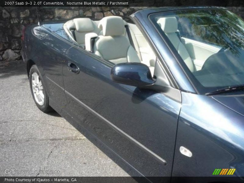 Nocturne Blue Metallic / Parchment 2007 Saab 9-3 2.0T Convertible