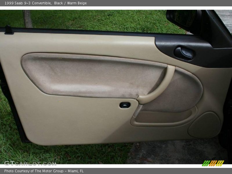 Black / Warm Beige 1999 Saab 9-3 Convertible