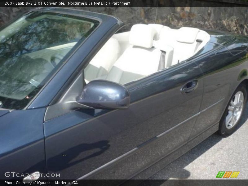 Nocturne Blue Metallic / Parchment 2007 Saab 9-3 2.0T Convertible