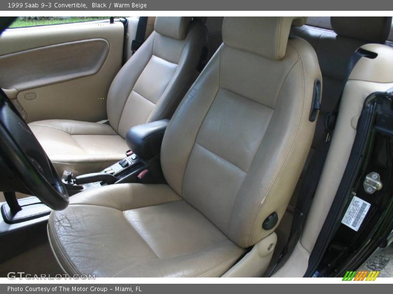 Black / Warm Beige 1999 Saab 9-3 Convertible