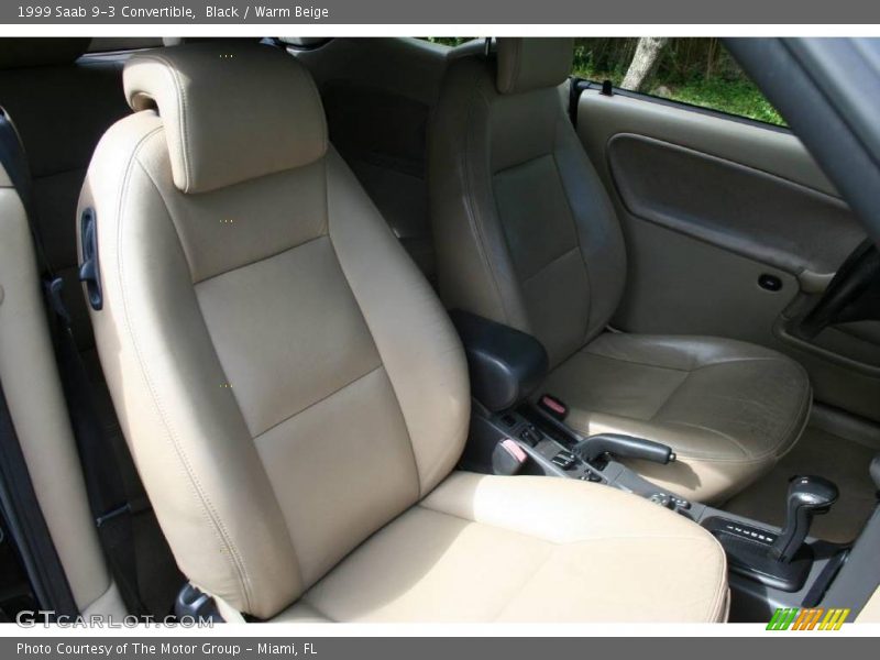 Black / Warm Beige 1999 Saab 9-3 Convertible
