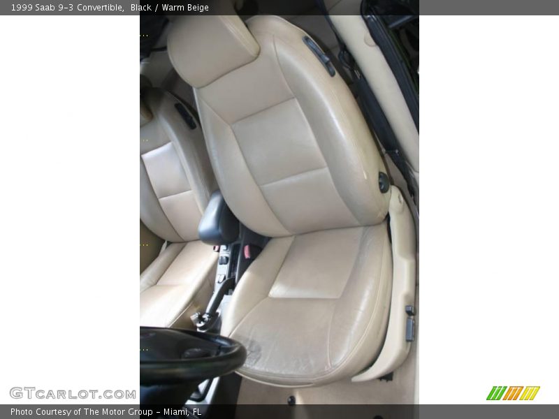 Black / Warm Beige 1999 Saab 9-3 Convertible