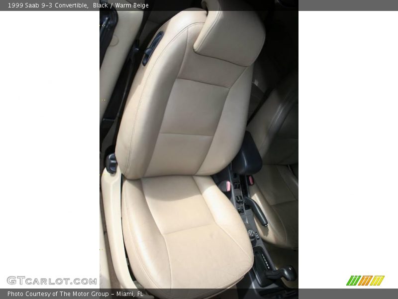 Black / Warm Beige 1999 Saab 9-3 Convertible